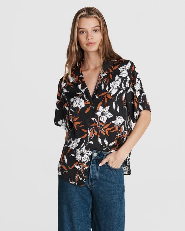Mare Floral Silk Shirt image number 1