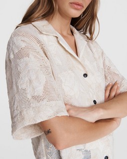 Mare Mesh Cotton Shirt image number 6
