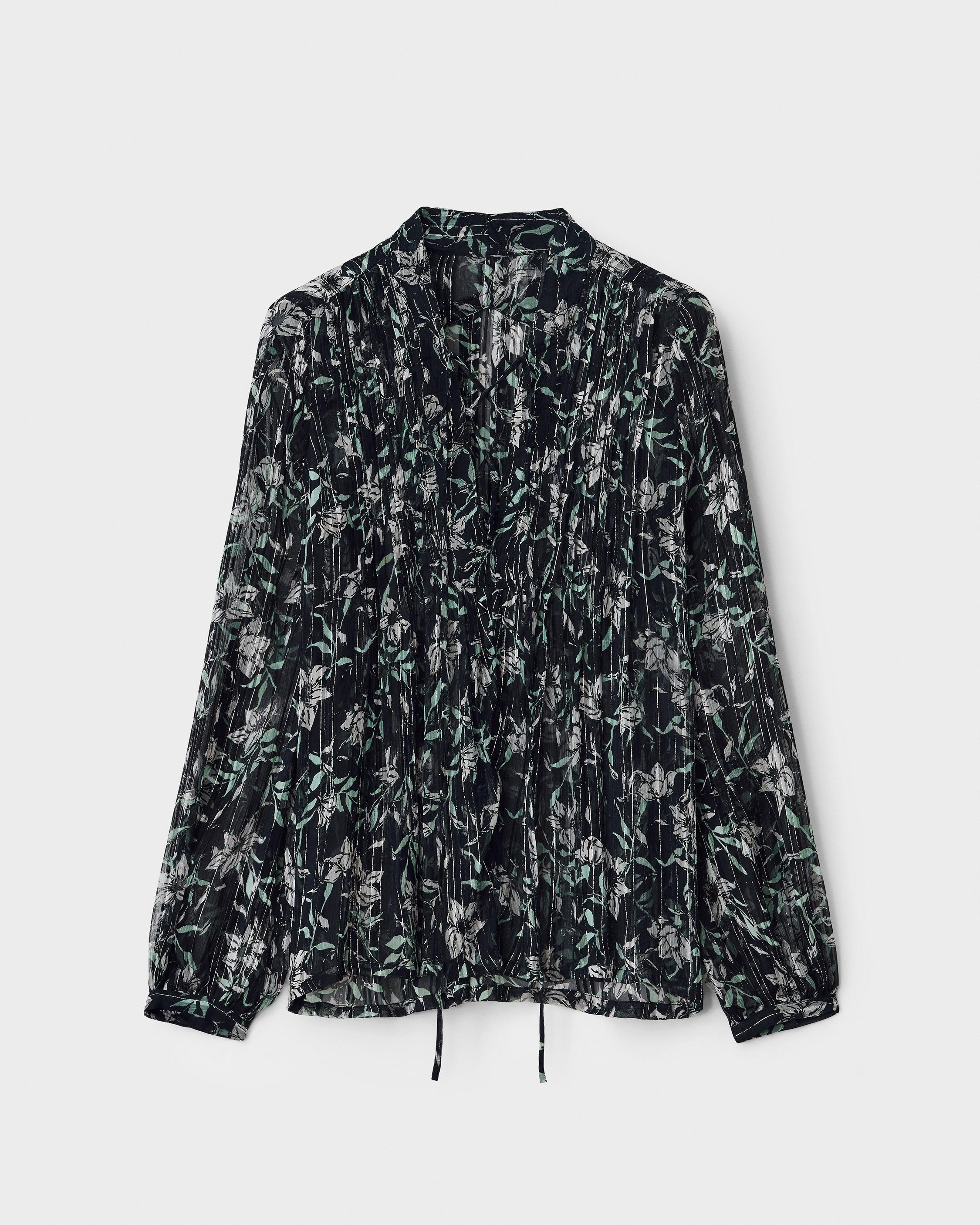 Sachi Floral Viscose Top - Blue Floral | rag & bone