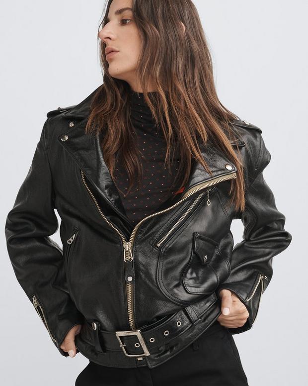Dallas Leather Moto Jacket image number 7