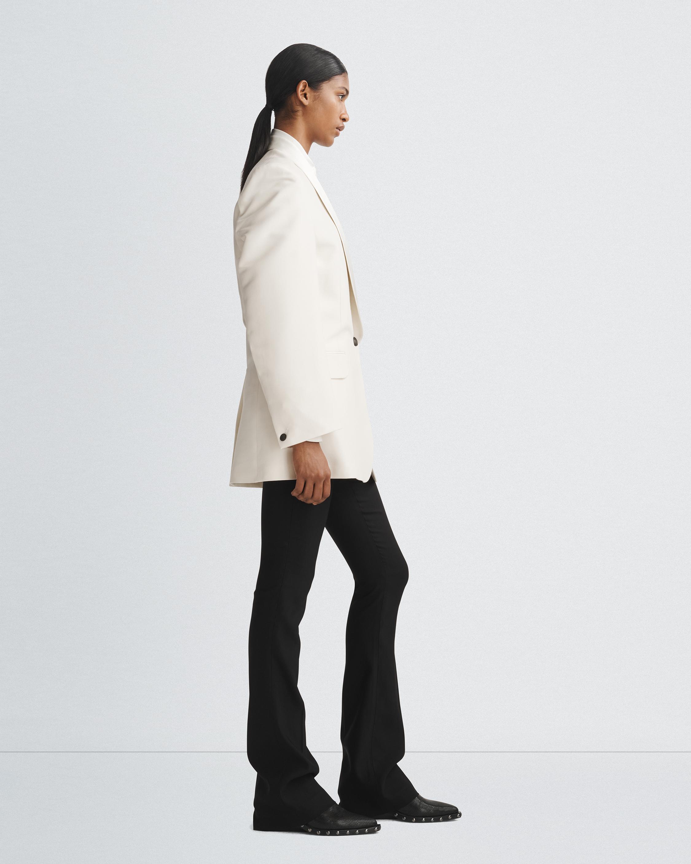 White wool blazer on sale womens