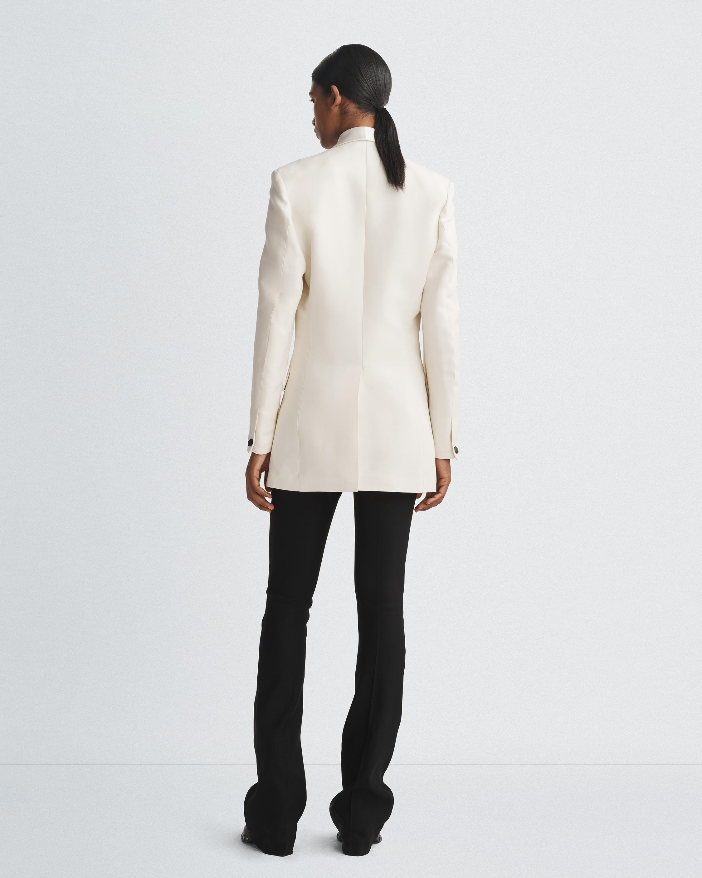 White wool blazer sale