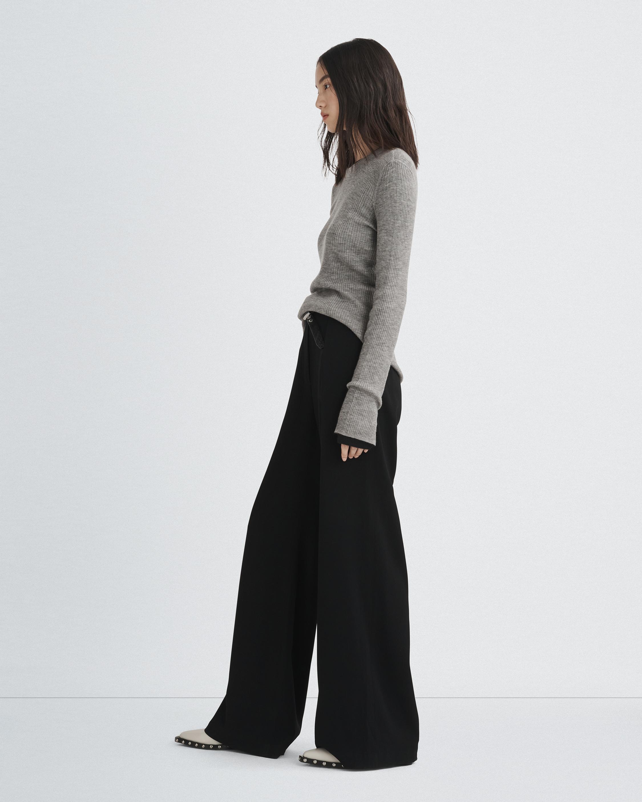 Wide Leg Crepe Pants