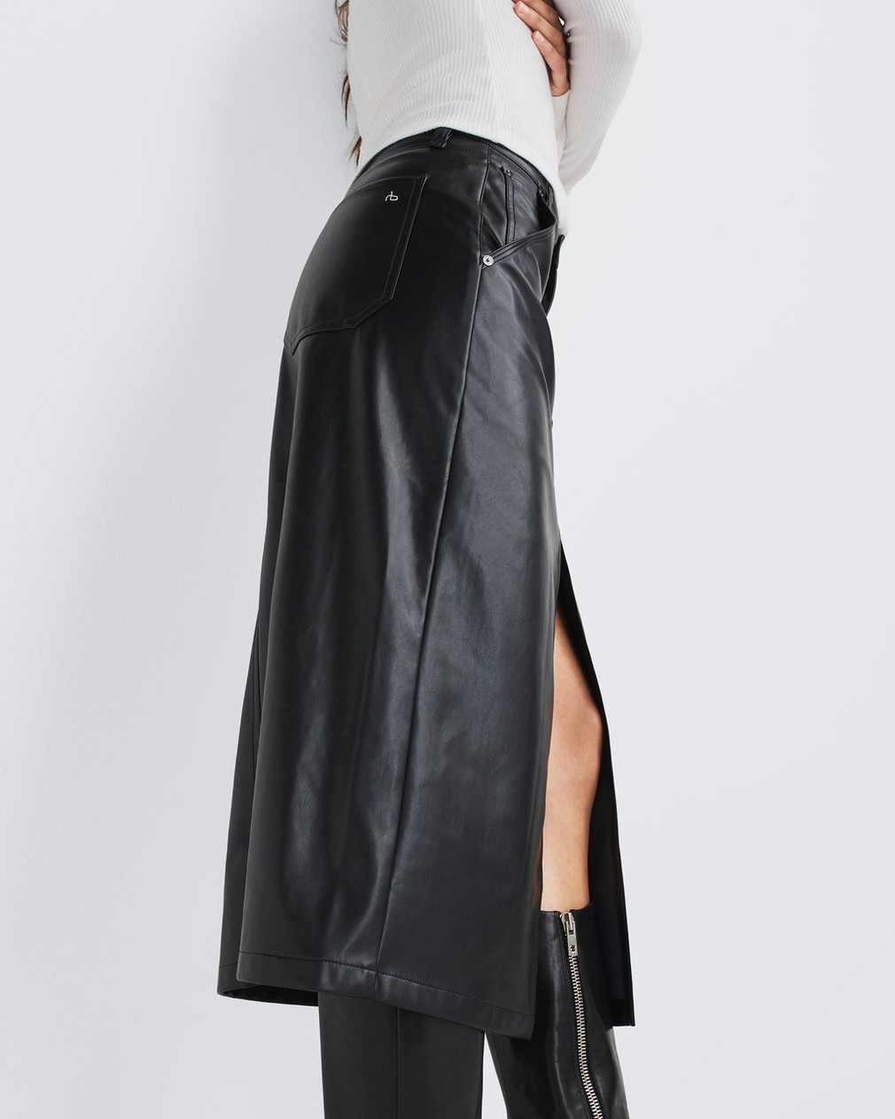 Sid Faux Leather Skirt