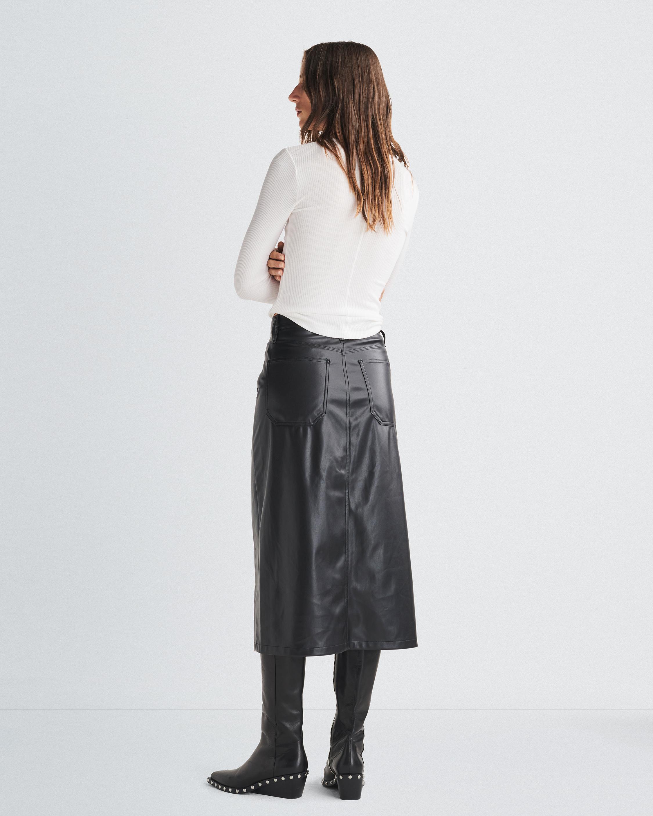 Sid Faux Leather Skirt