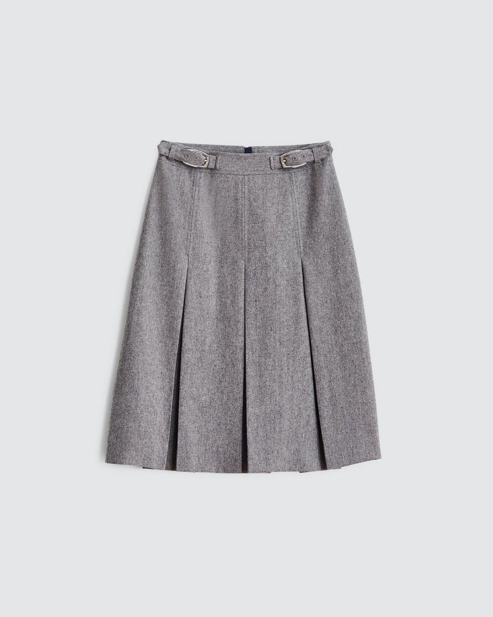 Garnet Italian Wool Skirt