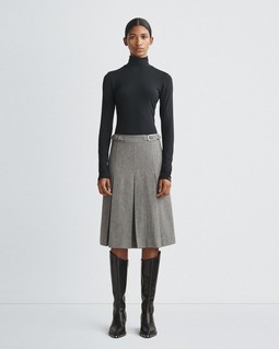 Garnet Italian Wool Skirt image number 3