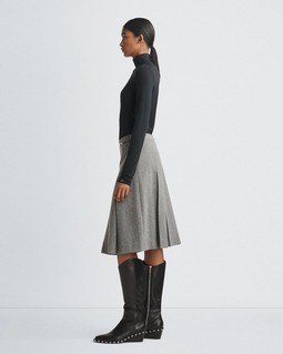 Garnet Italian Wool Skirt image number 4