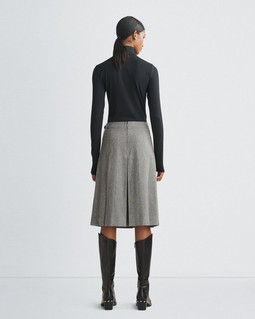 Garnet Italian Wool Skirt image number 5