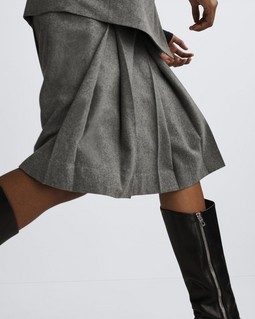 Garnet Italian Wool Skirt image number 6