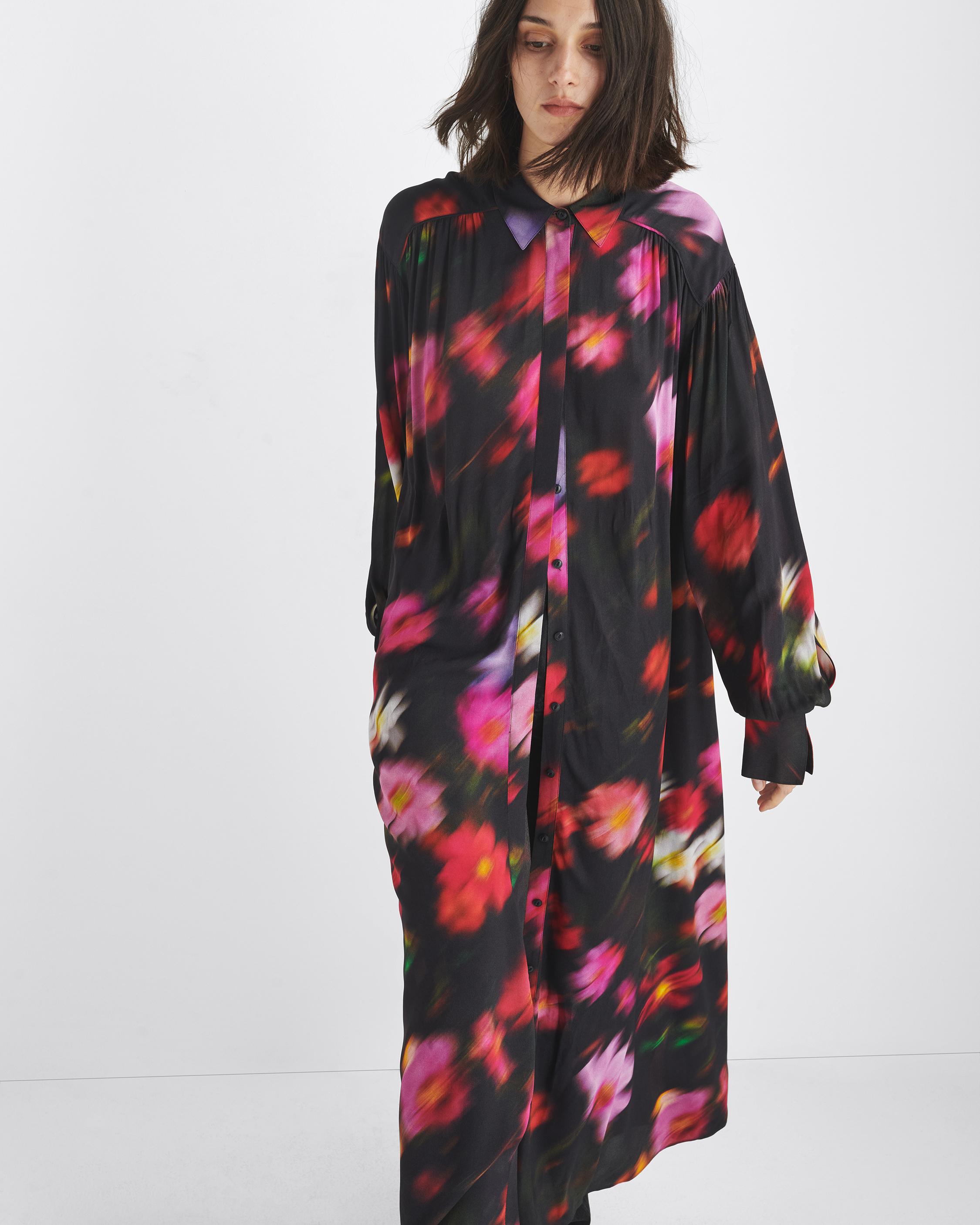 Aubrey Floral Crepe Dress