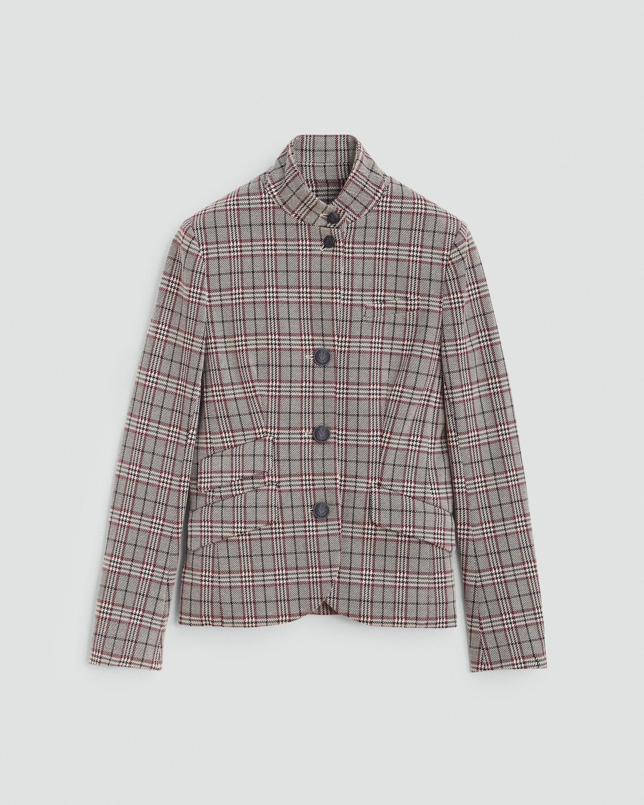 Slade Plaid Italian Cotton Blazer image number 2