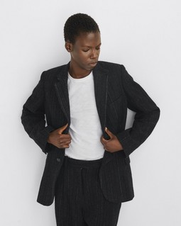 Laurence Striped Wool Blazer image number 1