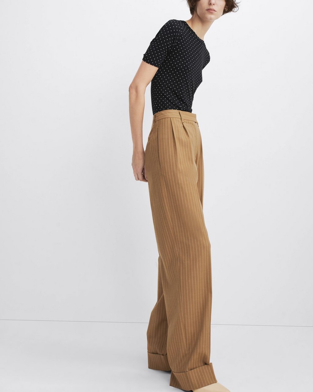 Marianne Italian Striped Wool Pant