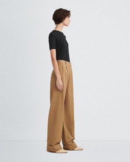 Marianne Italian Striped Wool Pant image number 4
