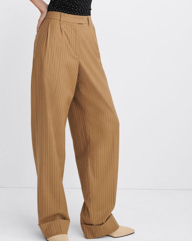 Marianne Italian Striped Wool Pant image number 6