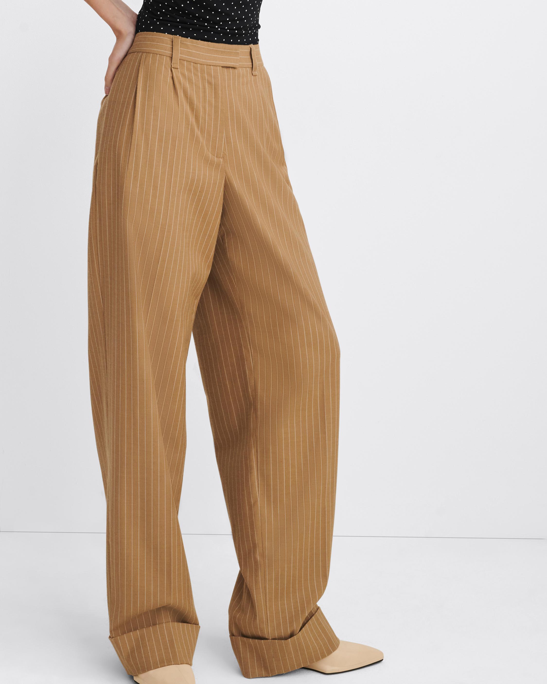 Marianne Italian Striped Wool Pant image number 6