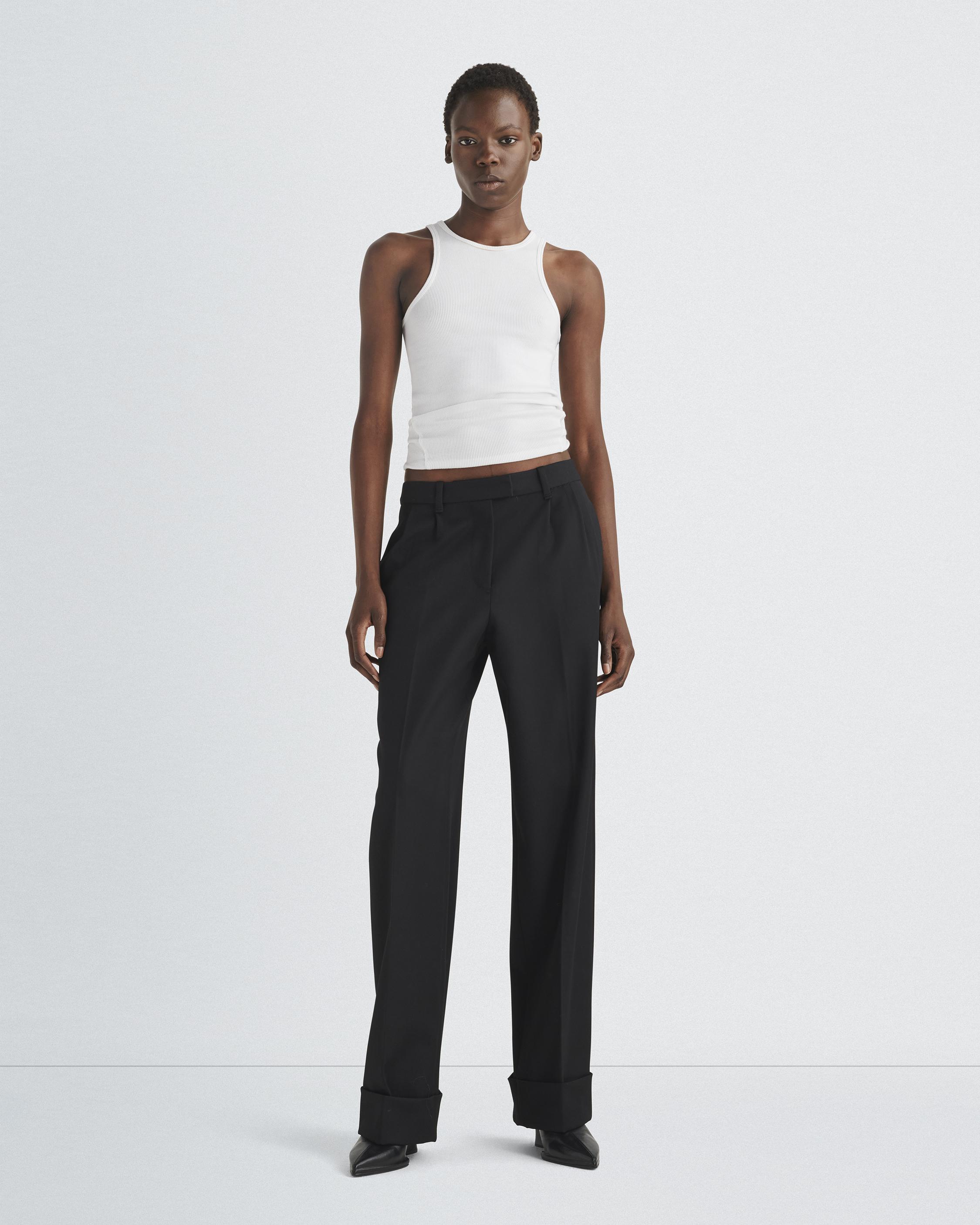 Marianne Italian Wool Pant - Black | rag & bone