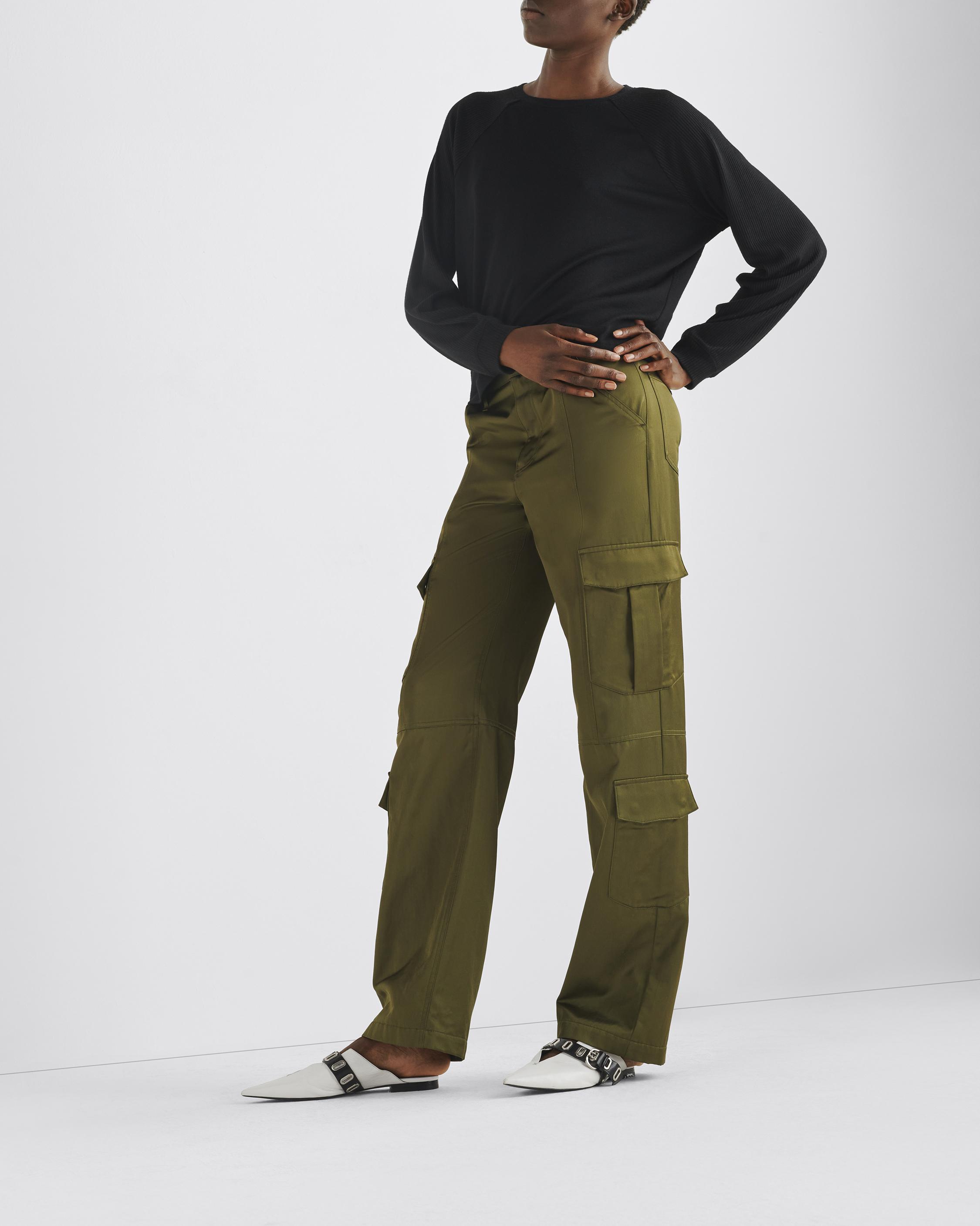 THE SATIN CARGO PANT