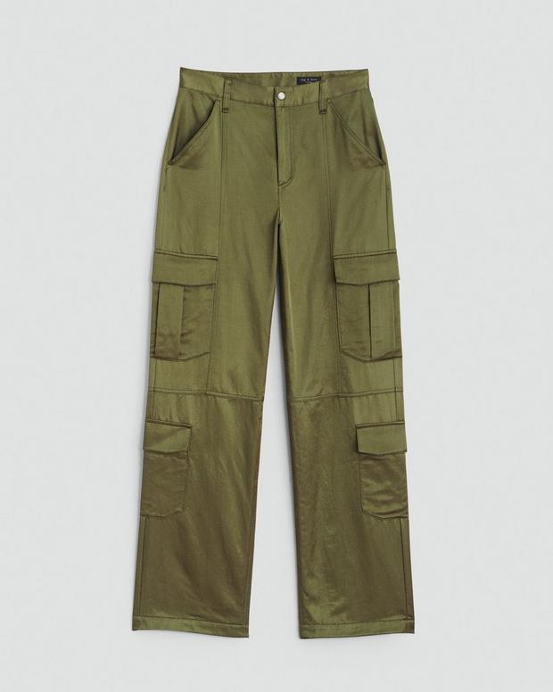 Cailyn Japanese Satin Cargo Pant image number 2