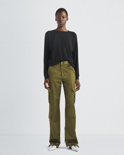 Cailyn Japanese Satin Cargo Pant image number 3