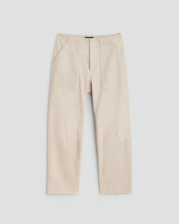 Leyton Workwear Leather Pant - Stone | rag & bone Leyton Workwear Leather Pant - Stone | rag & bone