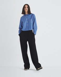 Maxine Cropped Cotton Poplin Shirt image number 6