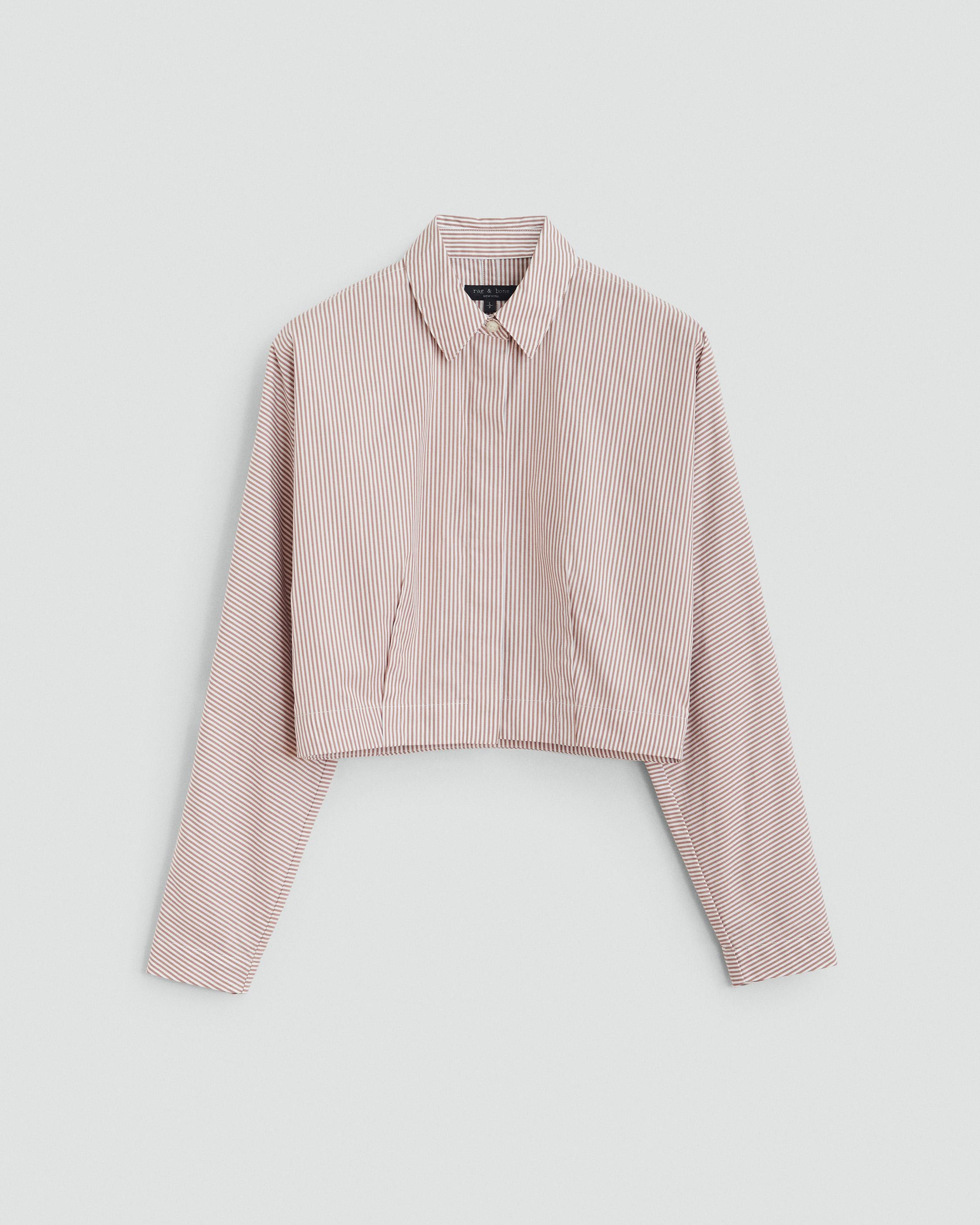 Morgan Cropped Cotton Poplin Shirt image number 2