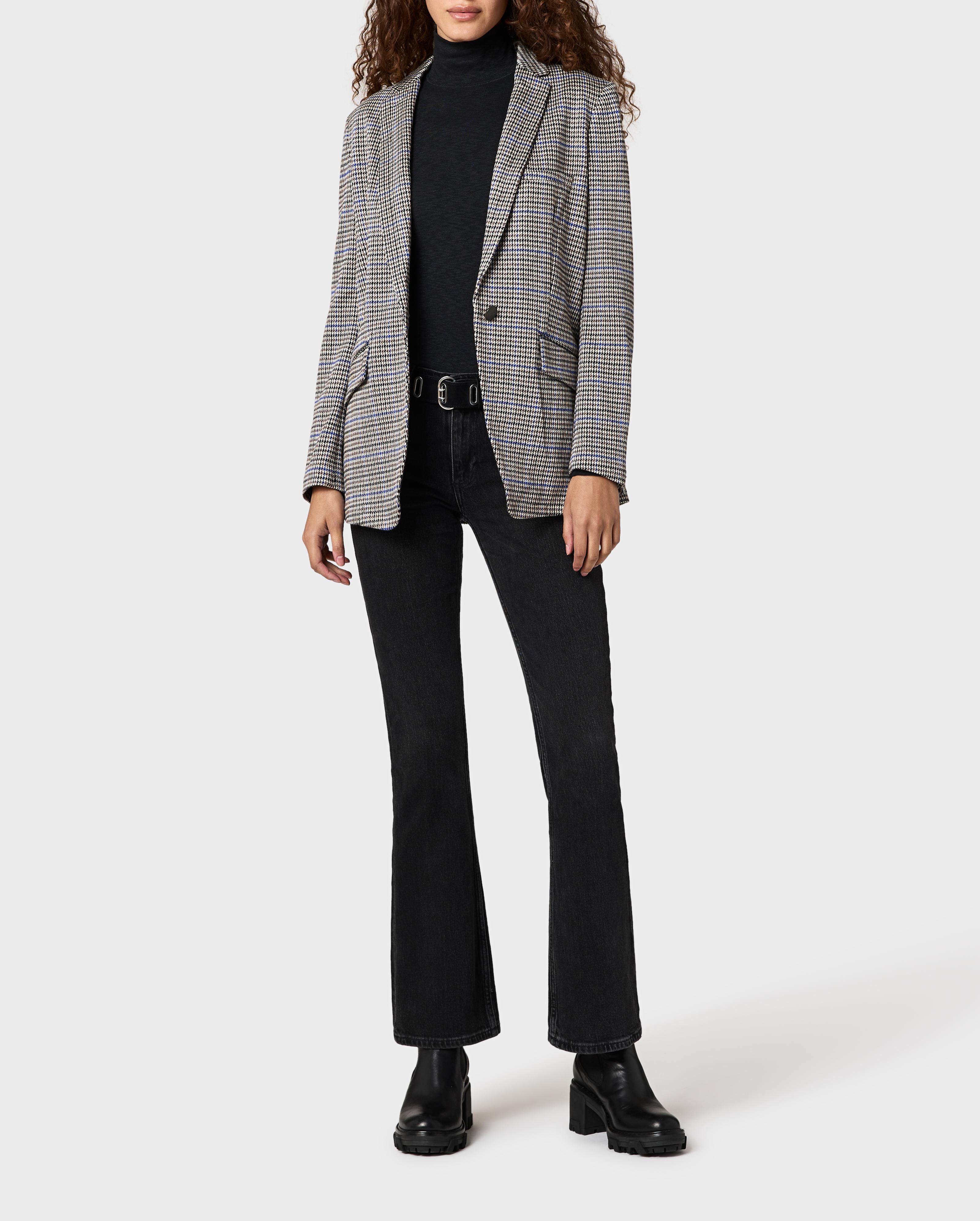 Margot Plaid Viscose Blazer rag bone