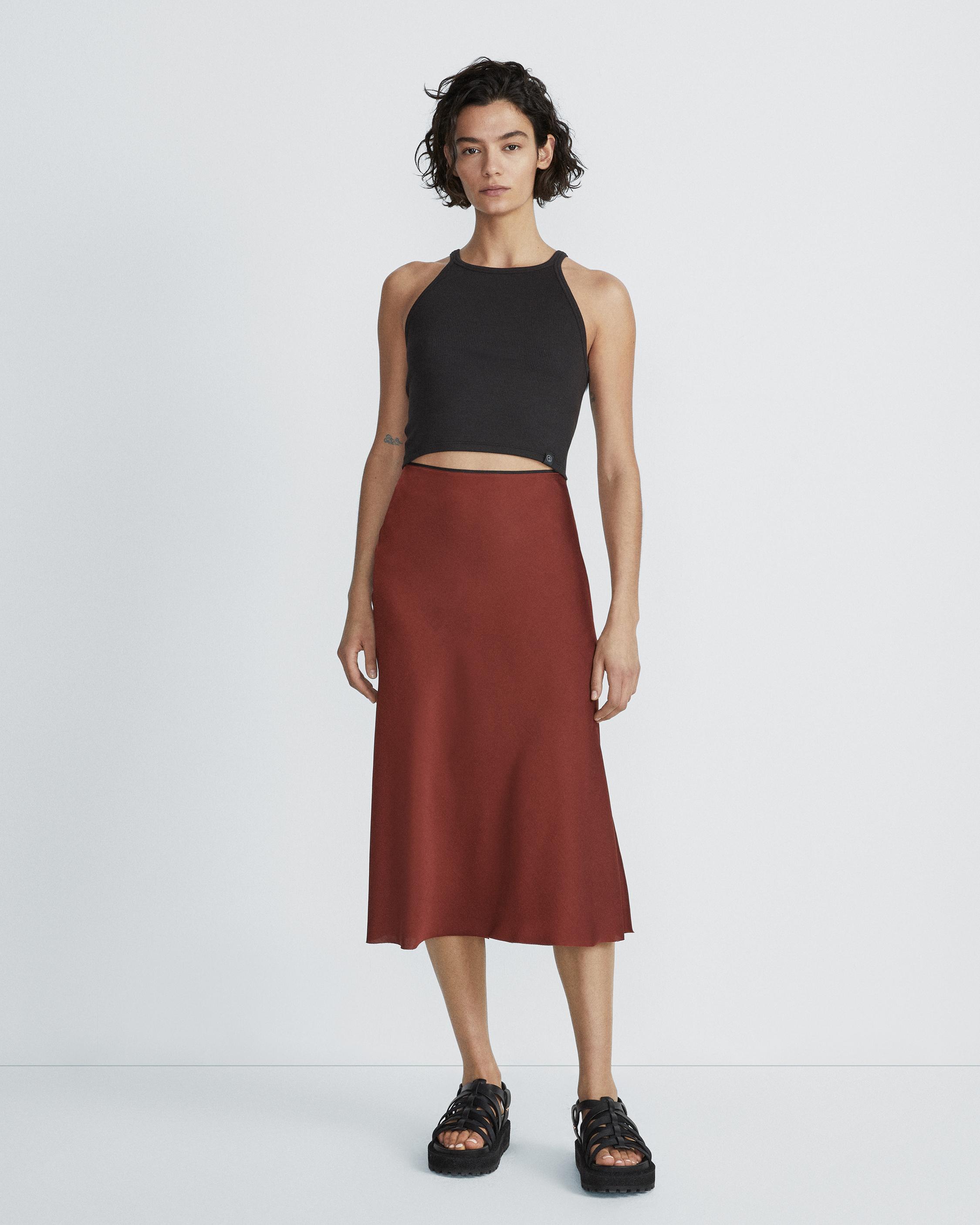 Jaci Satin Skirt