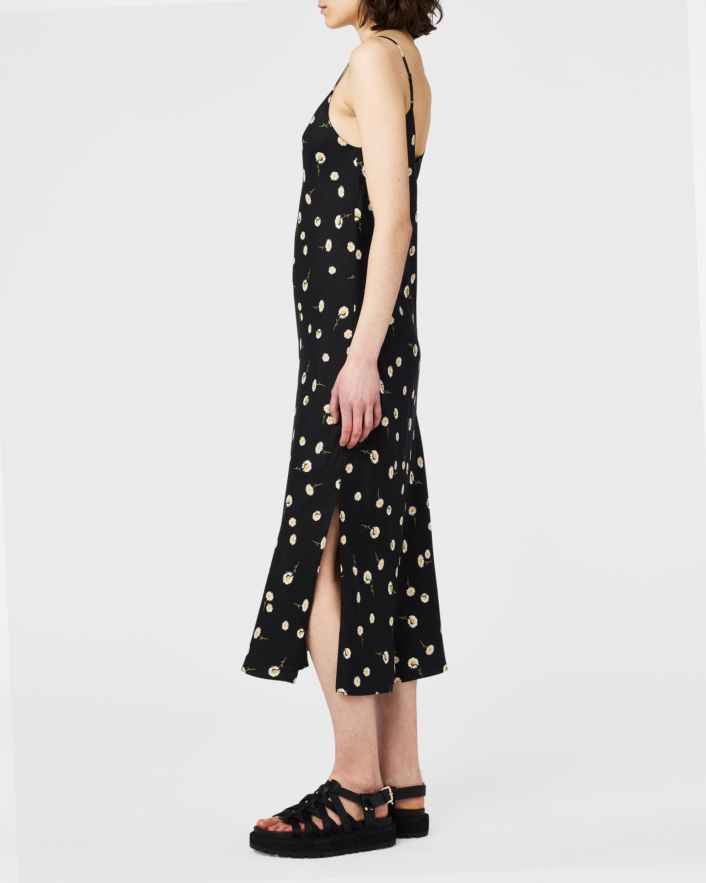 The Iggy Yellow Polka Dot, Silk Slip Dress