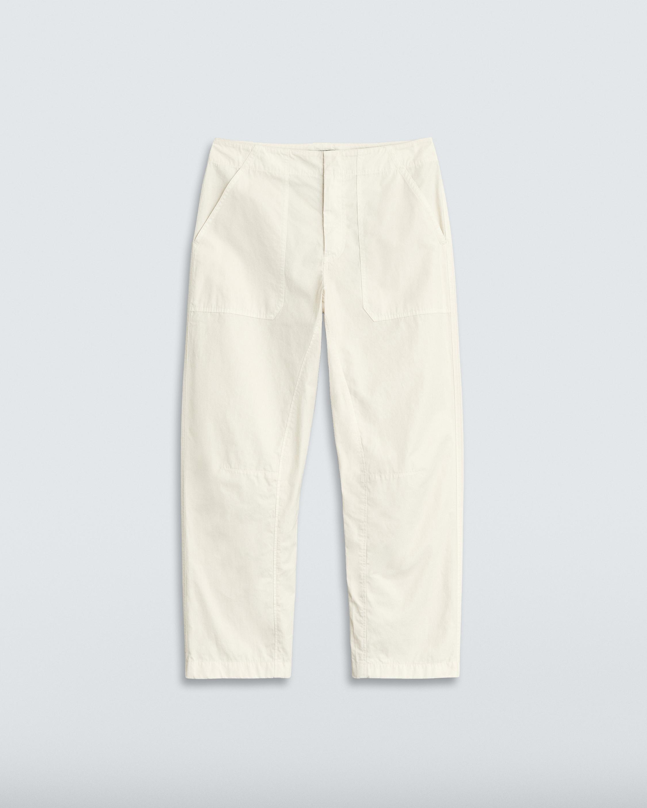 Leyton Workwear Cotton Pant Ivory rag & bone