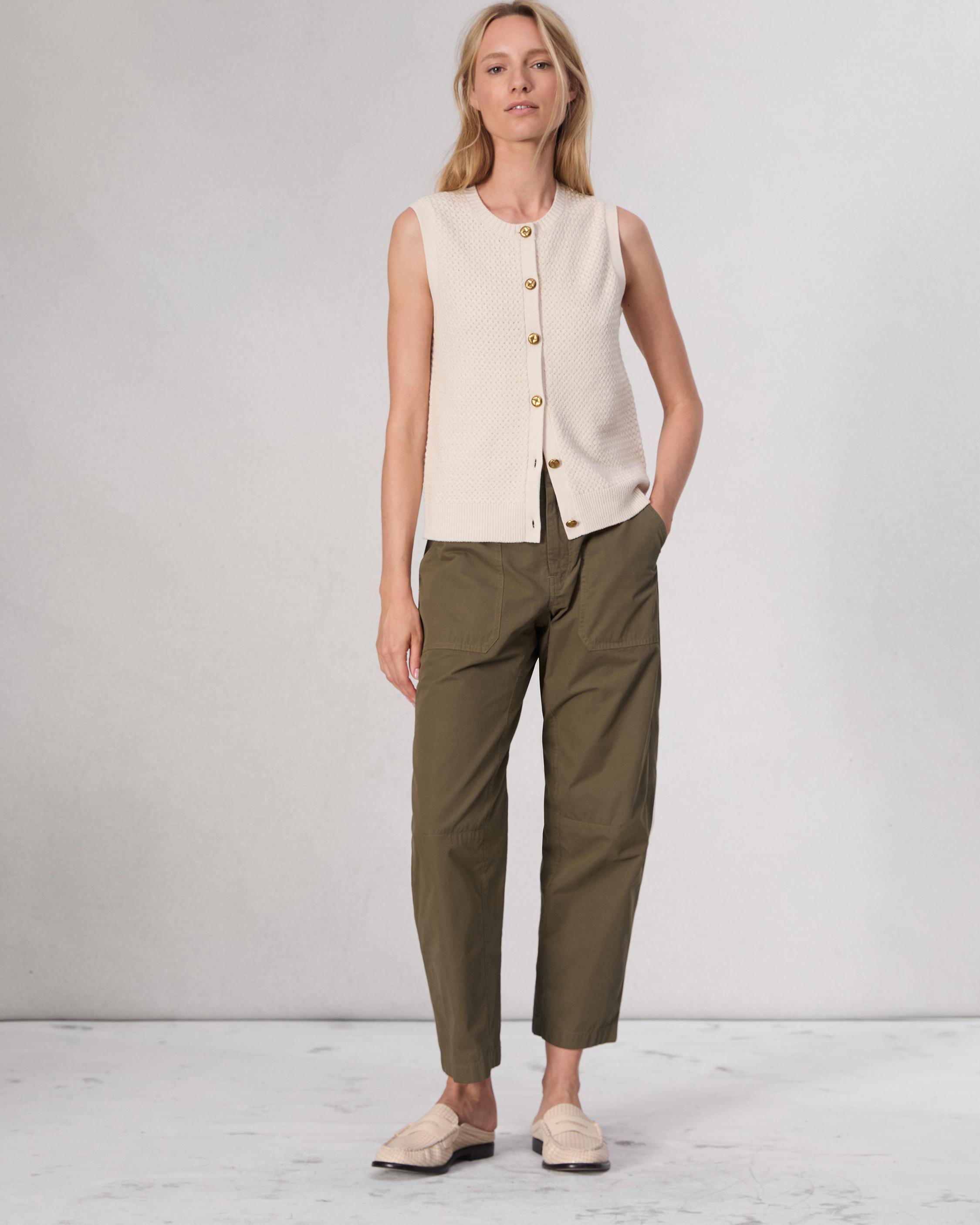 Leyton Workwear Cotton Pant - Olive Green | rag & bone