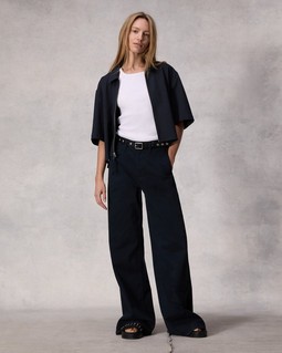 Sofie Wide Leg Cotton Chino image number 1