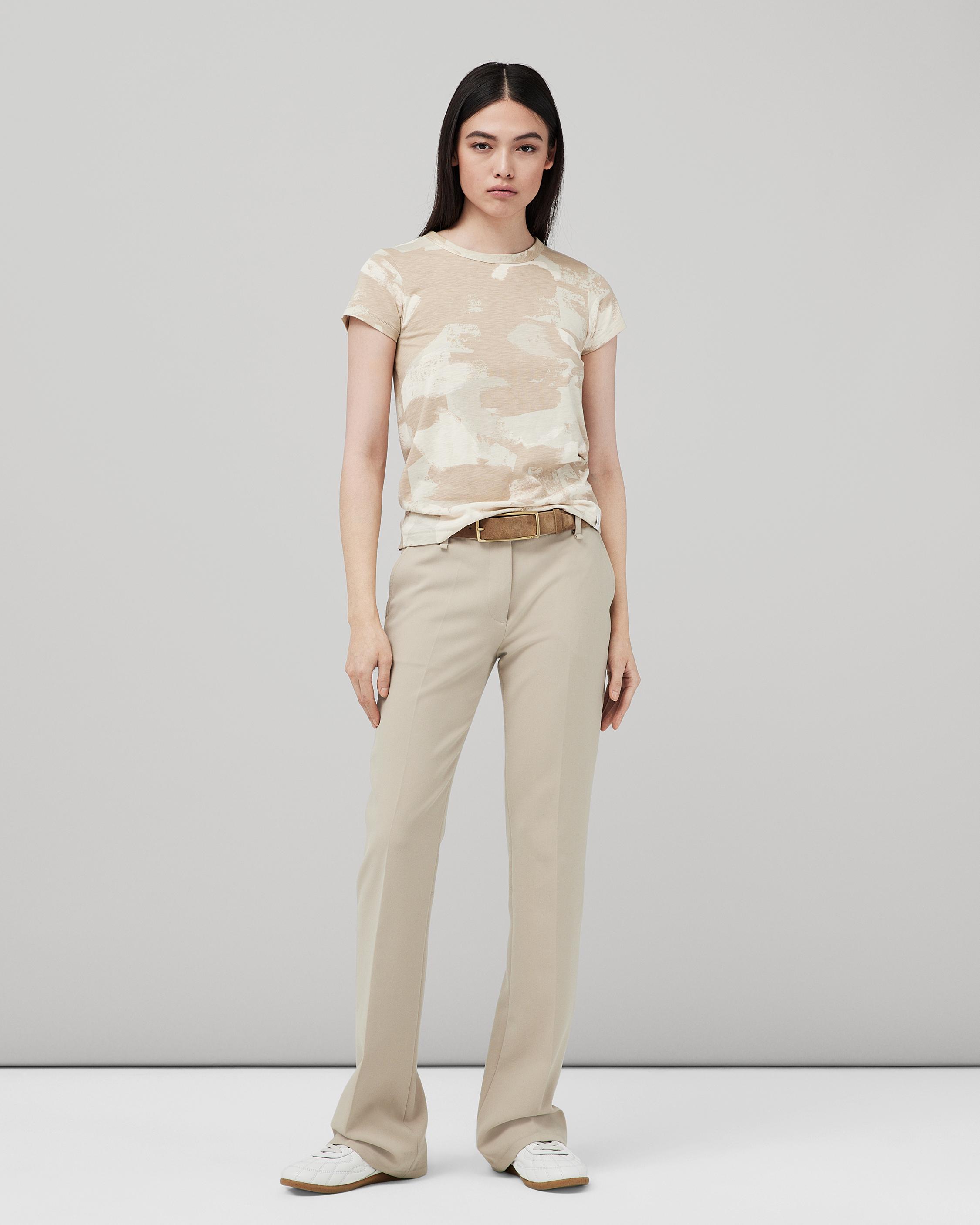 Terrence Stretch Crepe Pant - Stone