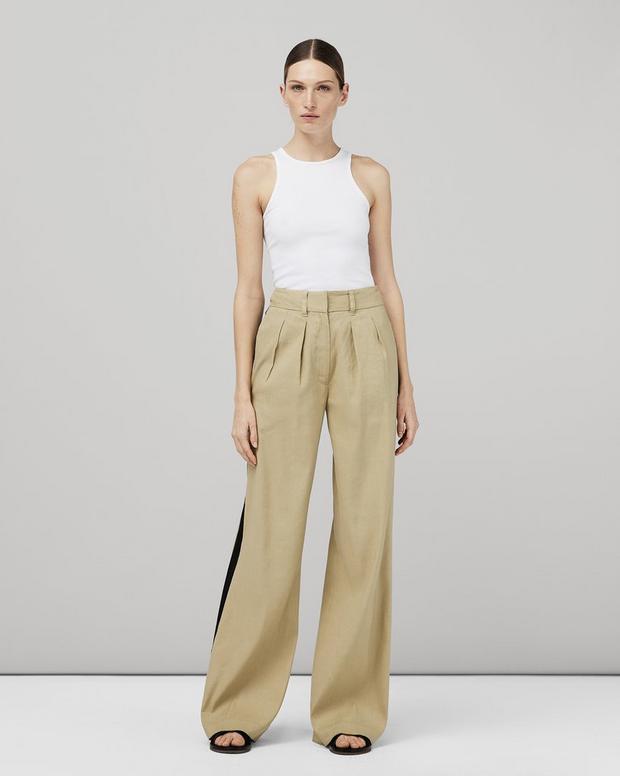Shelly Wide Leg Linen Pant image number 1