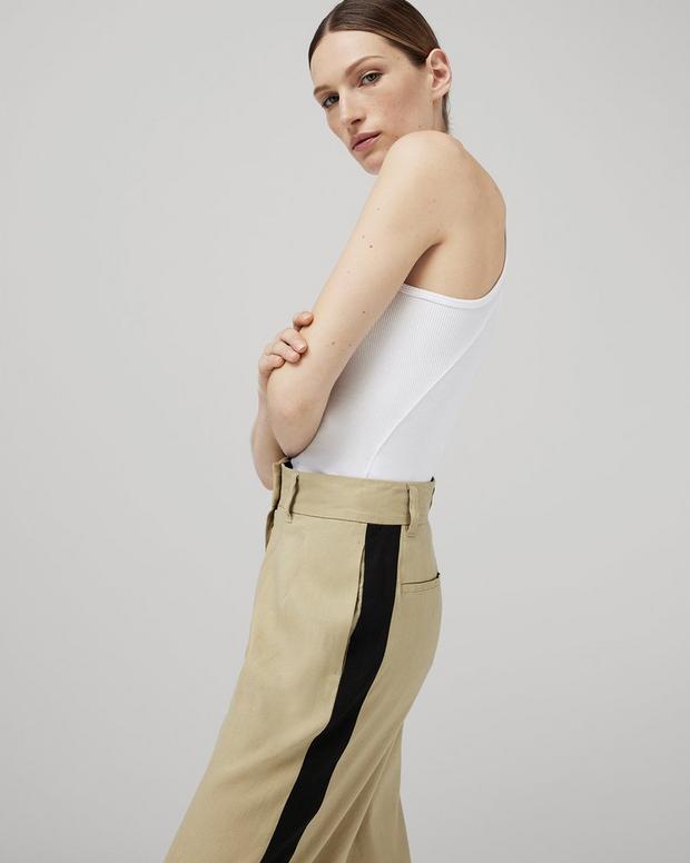 Shelly Wide Leg Linen Pant image number 3