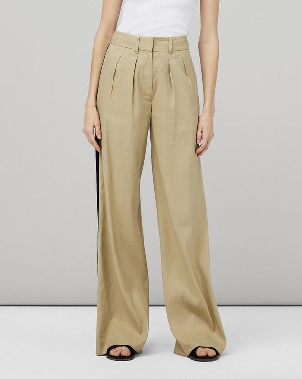 Shelly Wide Leg Linen Pant image number 6