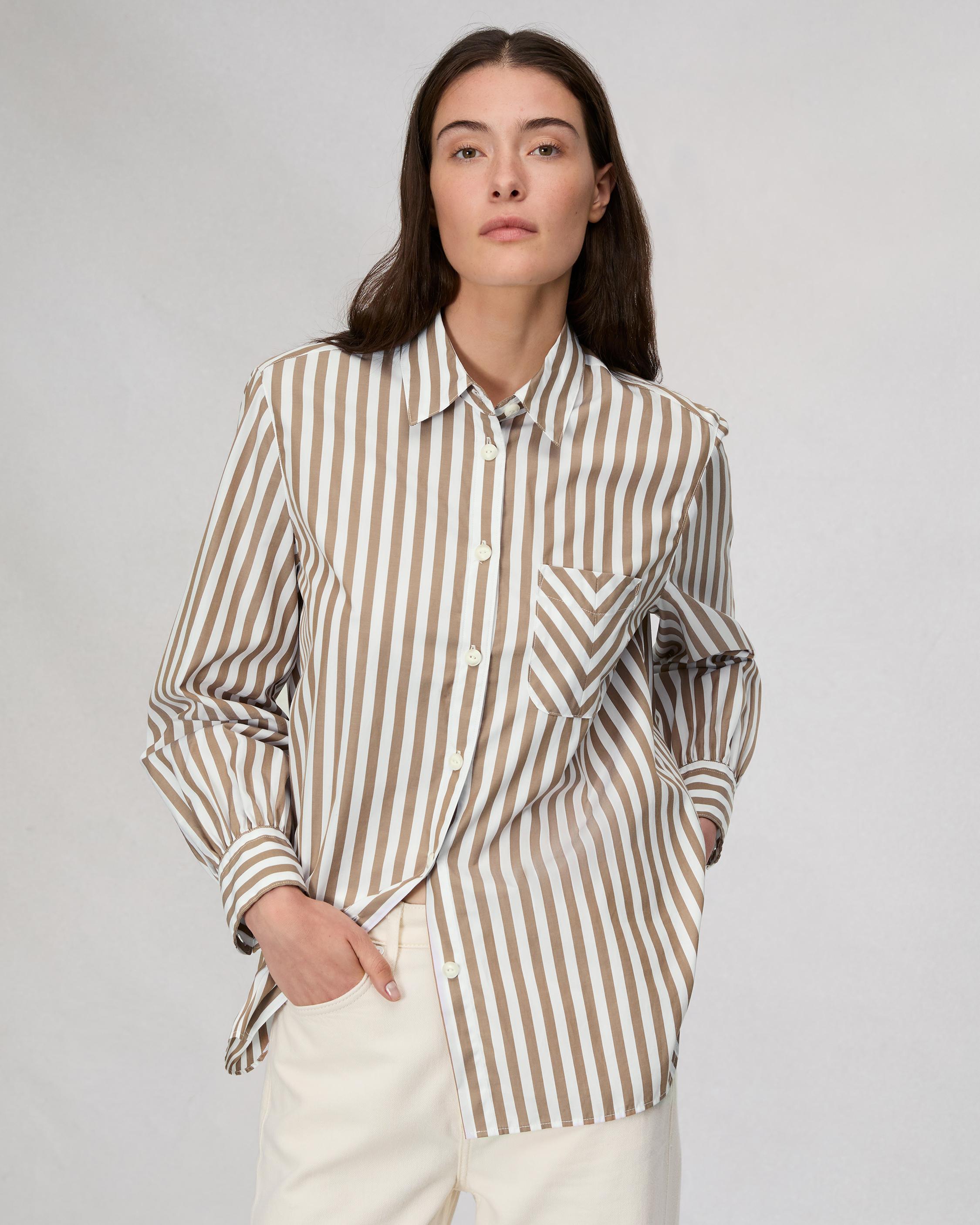 Maxine Cotton Poplin Button Down Shirt image number 1