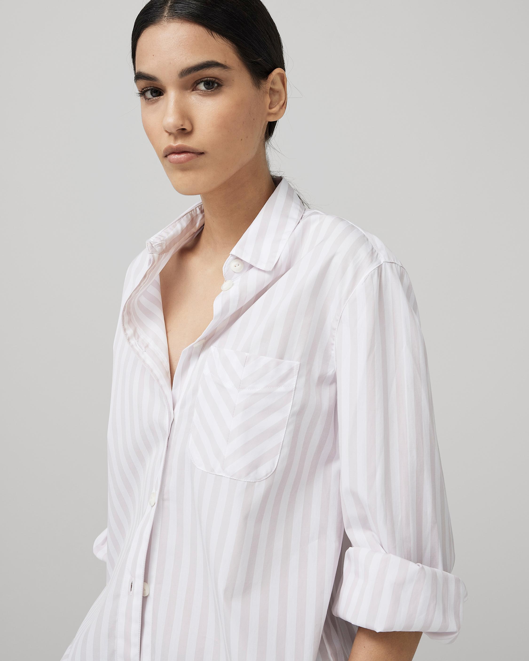 Maxine Cotton Poplin Button Down Shirt