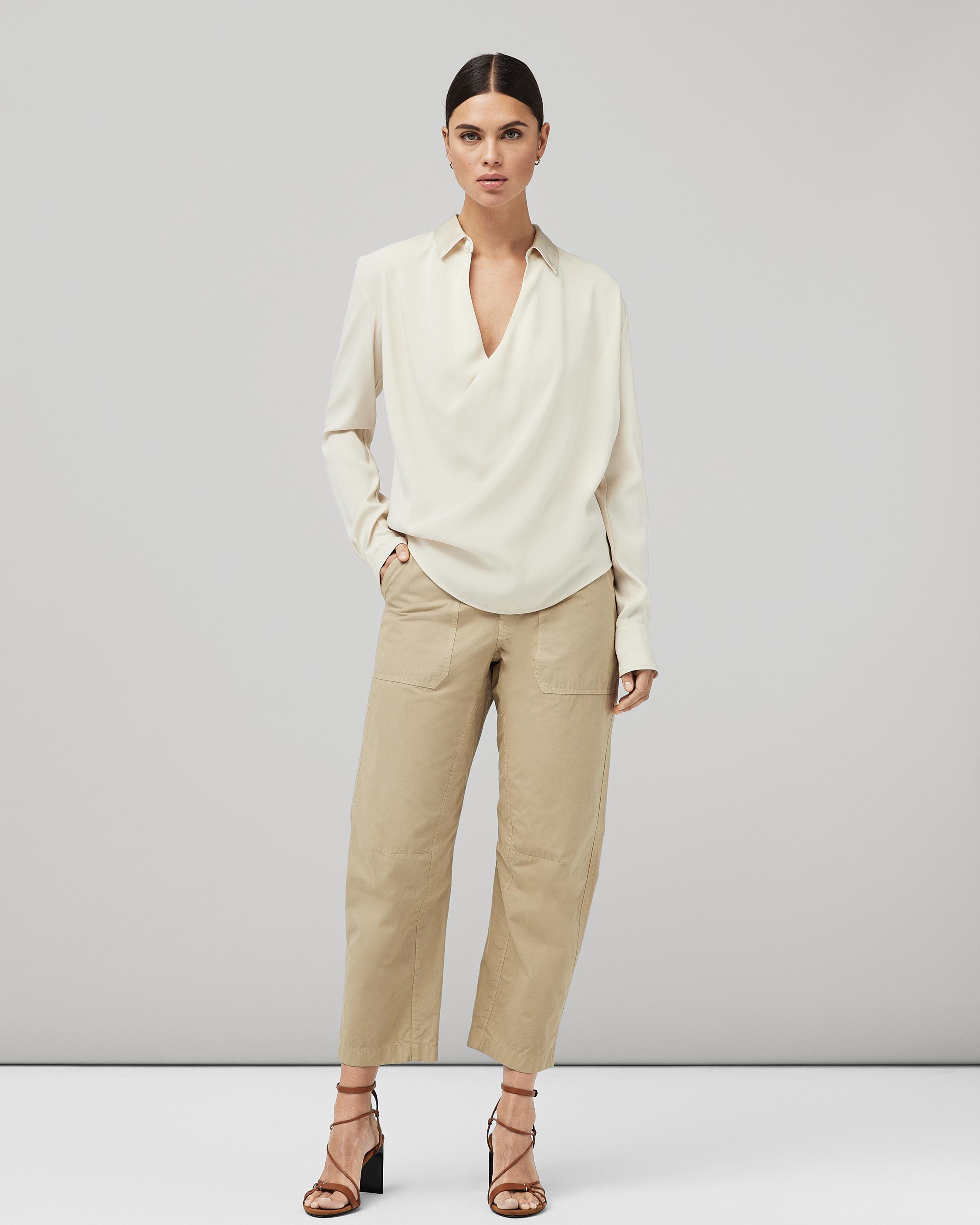 Phillipa Satin Blouse - Ivory | rag & bone