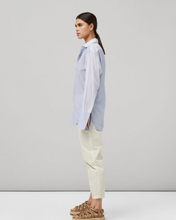 Diana Striped Cotton Poplin Button Down Shirt image number 4