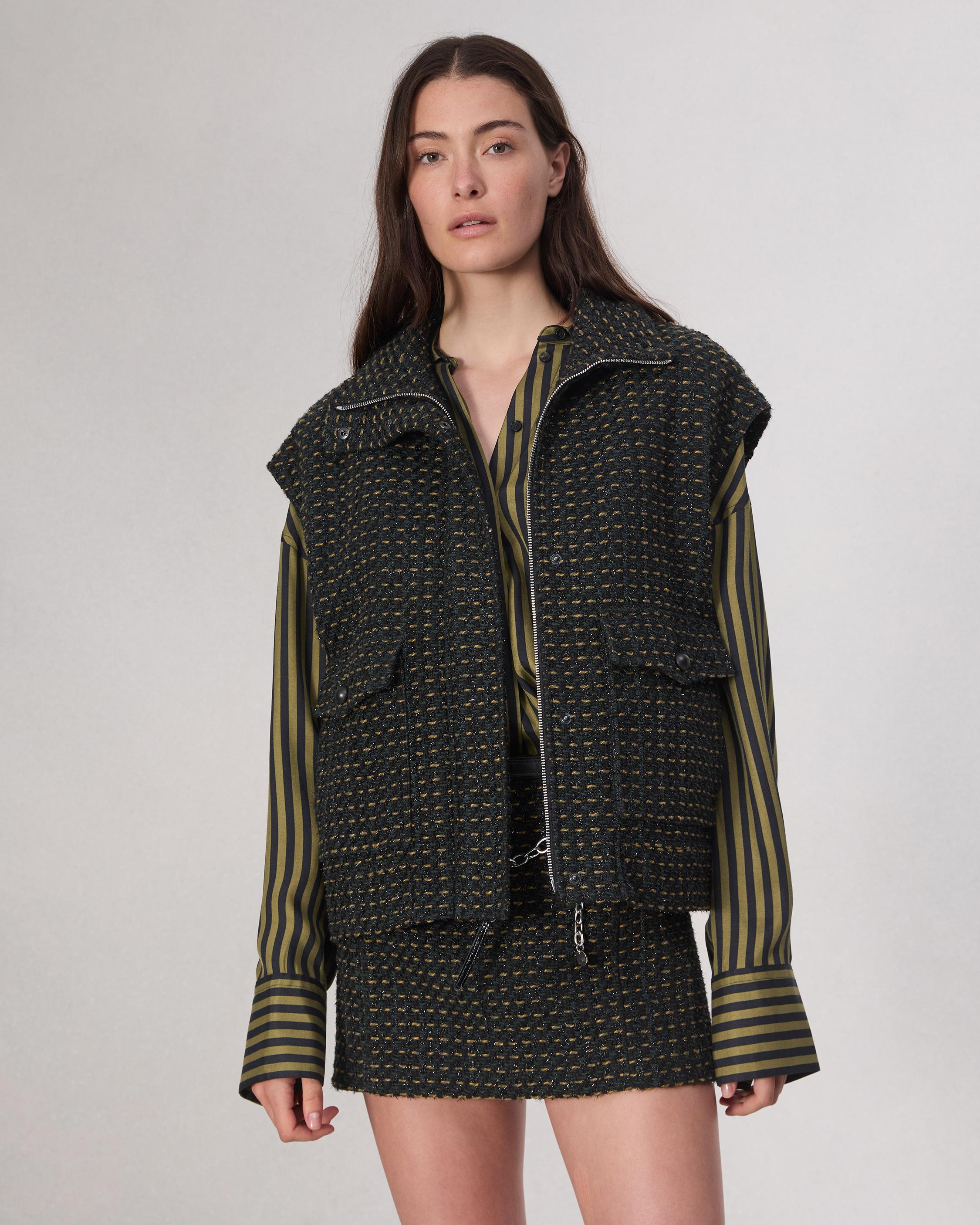 【美品】Na.e ナエ　Novel Tweed Vest_black Na.e ナエ Novel Tweed Vest_black