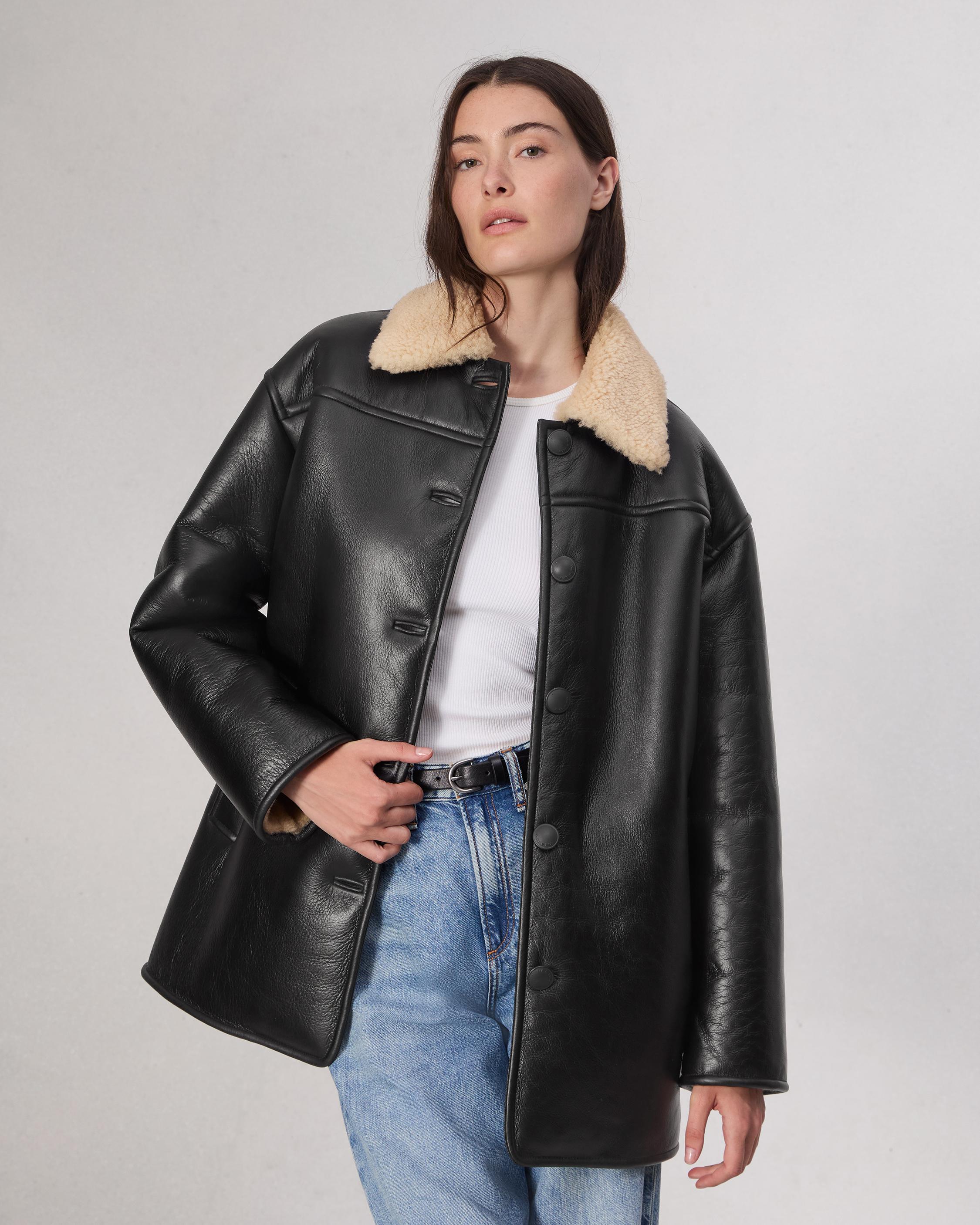 Jackson Shearling Jacket - Black | rag & bone