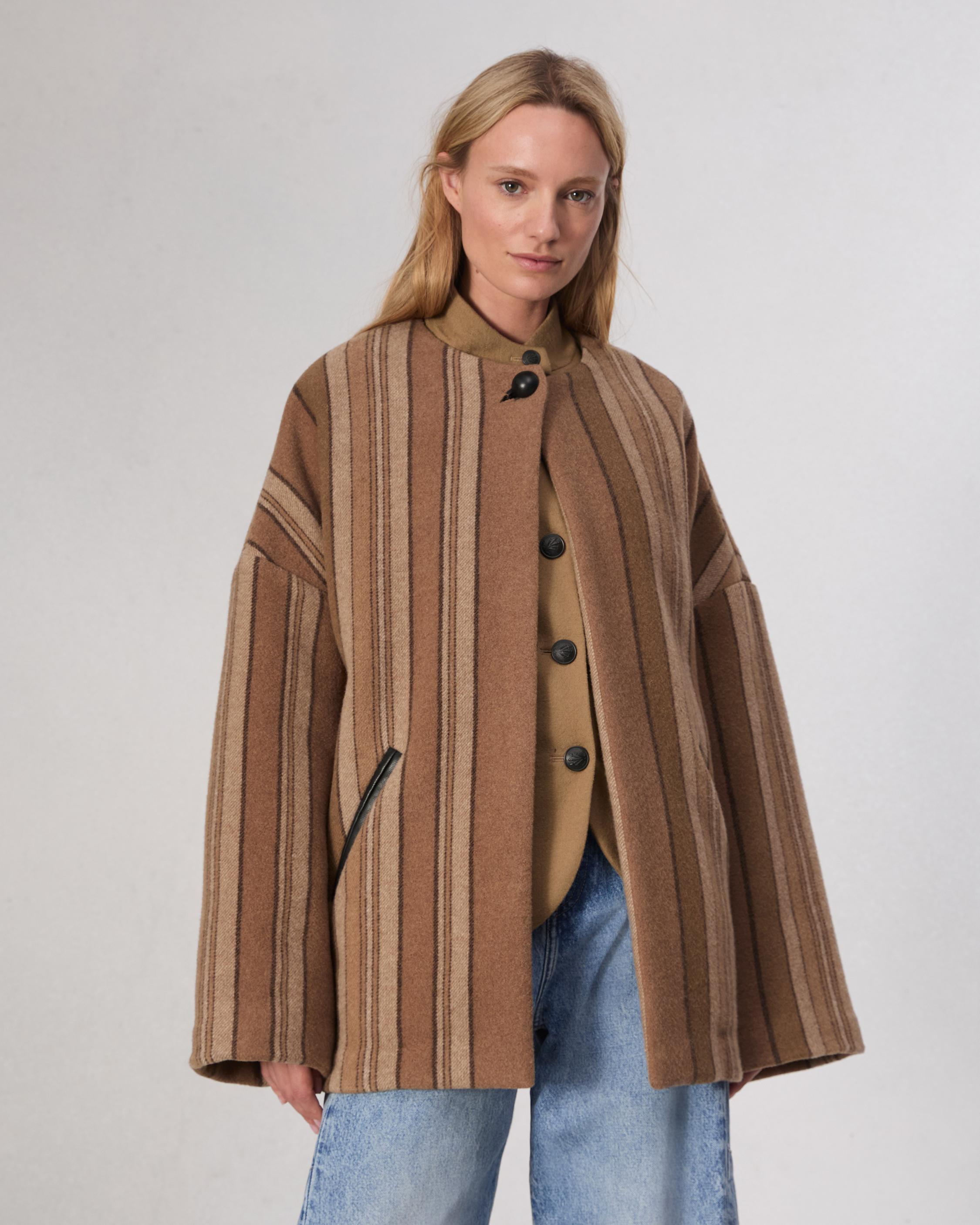 Penny Stripe Coat image number 7