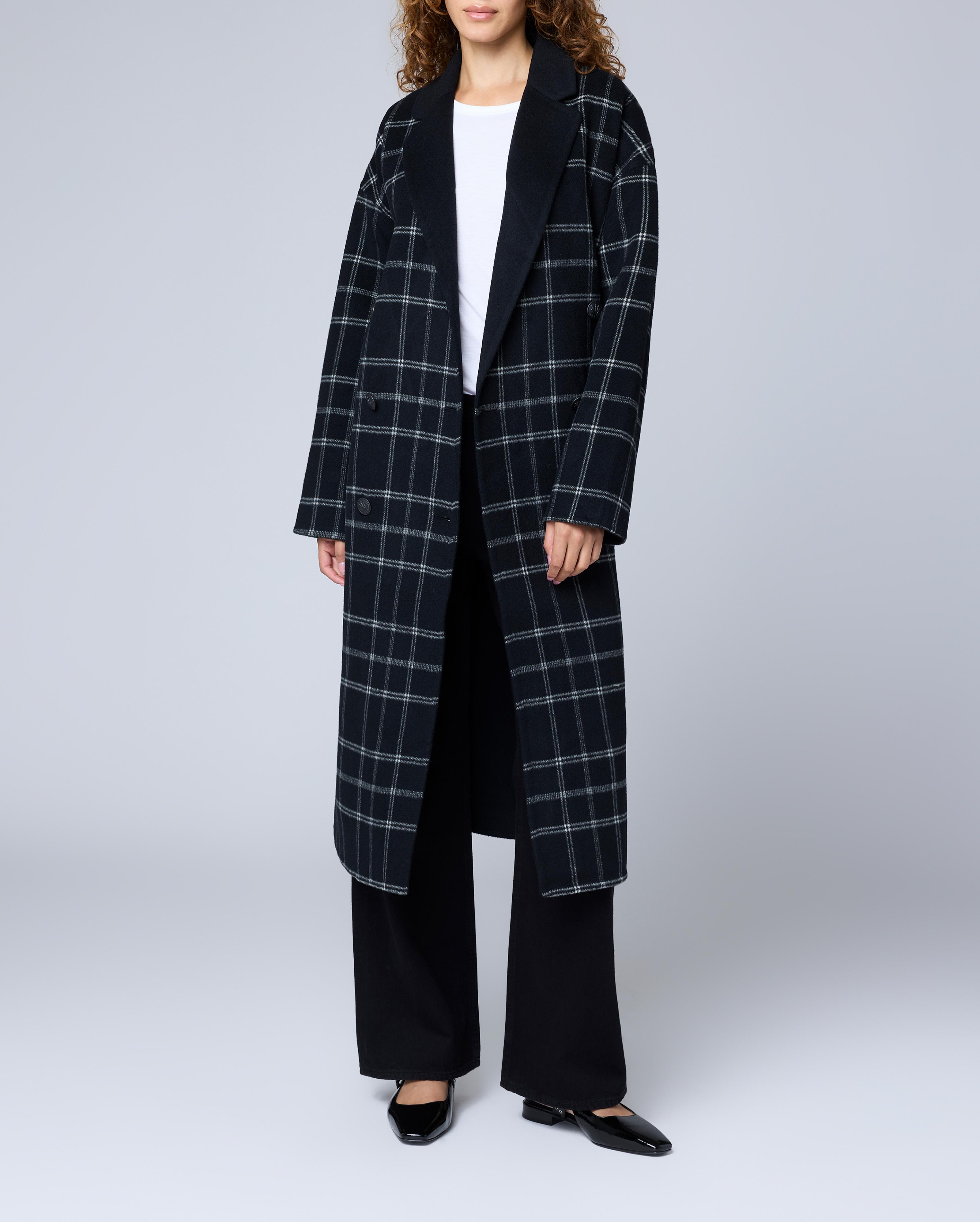 Thea Plaid Wool Coat image number 1