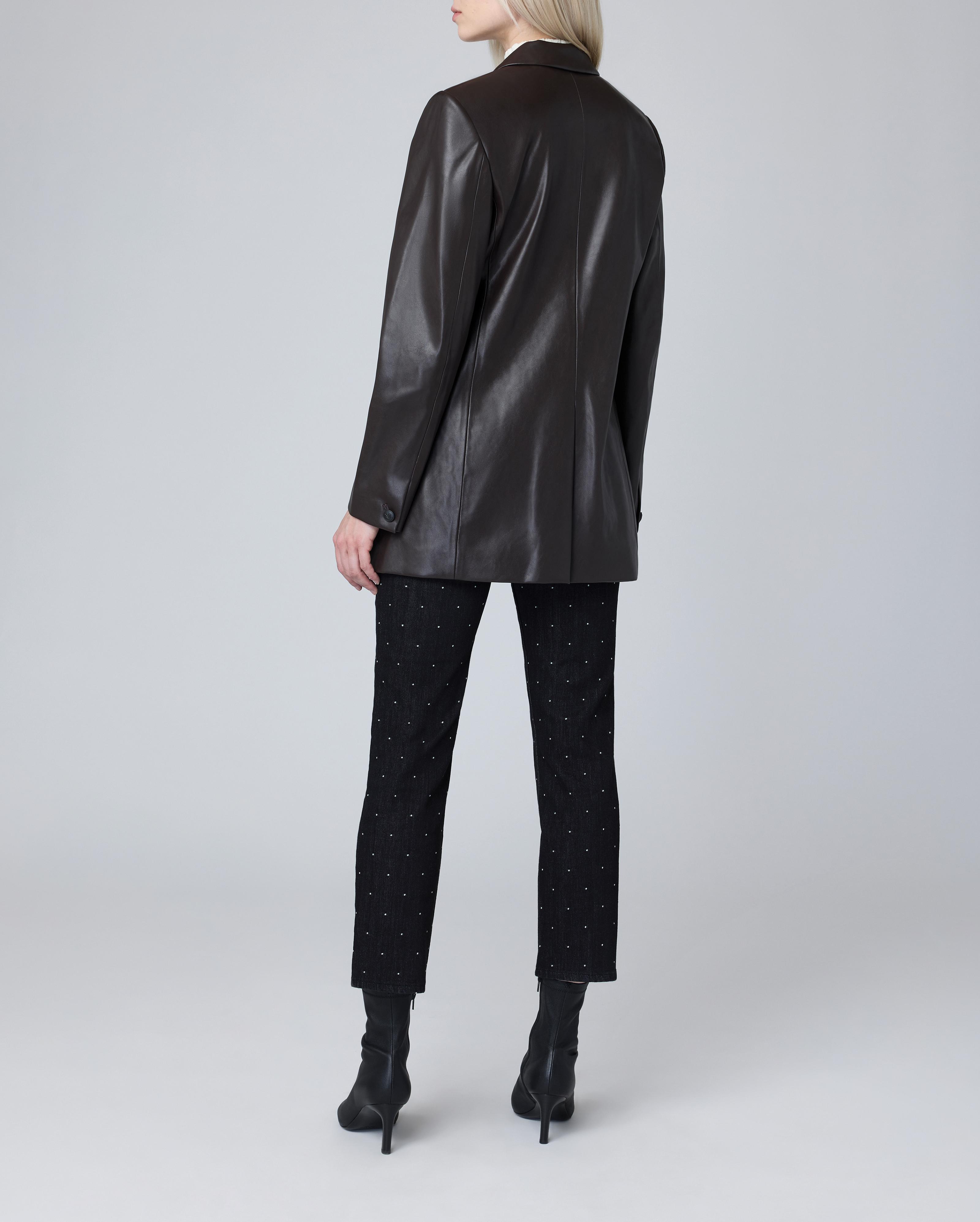 Charles Faux Leather Blazer image number 2