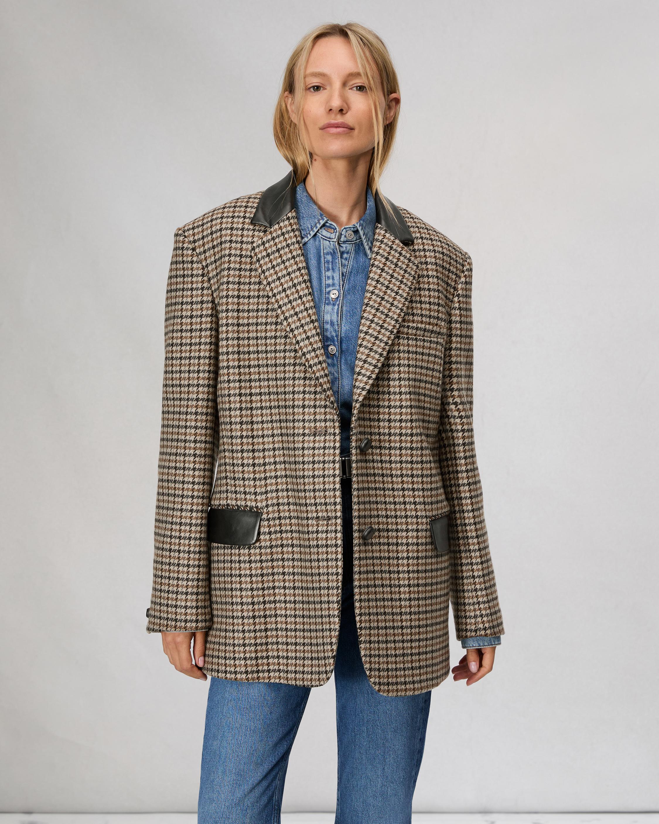 Lainey Houndstooth Blazer image number 1