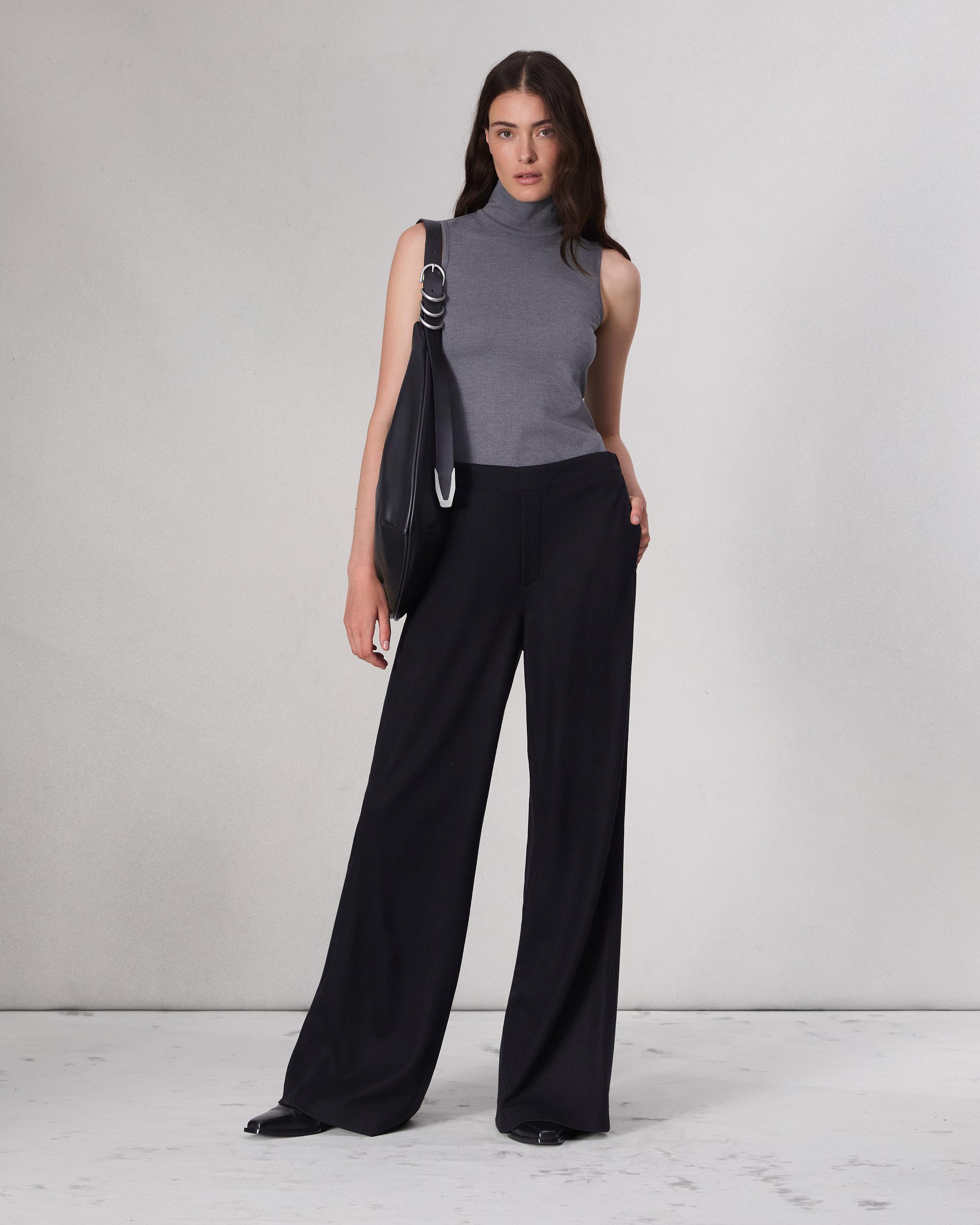 Melanie Wool Pant - Black | rag & bone