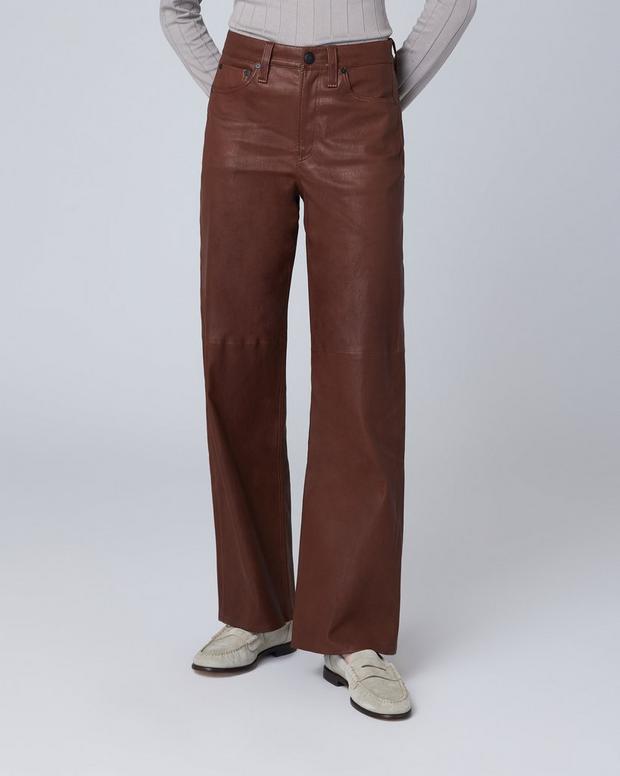 Logan Leather Pant - Brown | rag & bone Logan Leather Pant - Brown | rag & bone